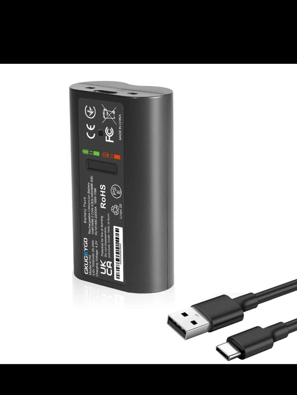 A100 7000mAh Rechargeable Camera Batteries for TP-Link Tapo C400 C420 D320